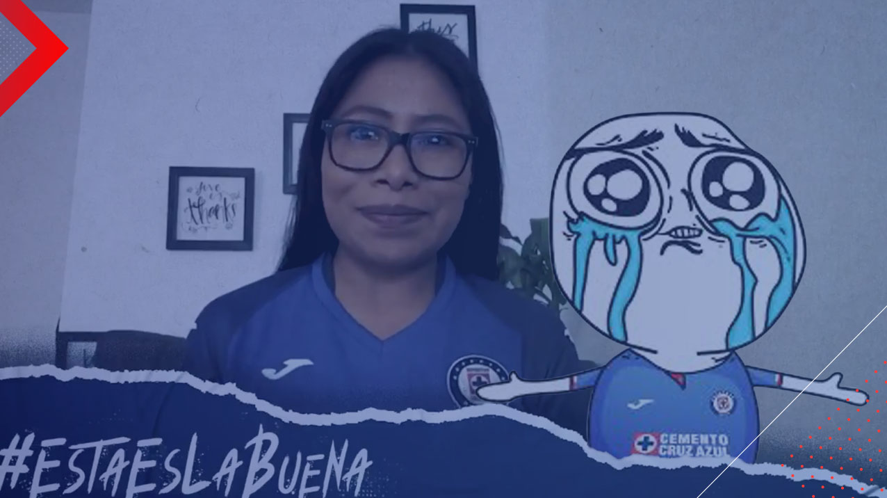 Yalitza Aparicio se puso la camiseta del Cruz Azul ¿Se condenó a veintitrés años de no poder ganar nada? ¿Se habrá condenado a segundear?
