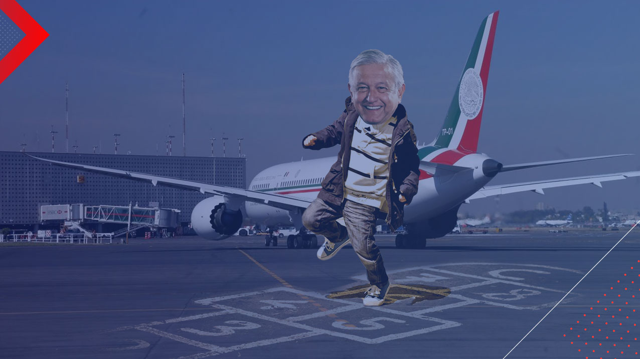 Tenemos al presidente López Obrador, muy preocupado por sus prioridades, como jugar al "Avioncito Presidencial".