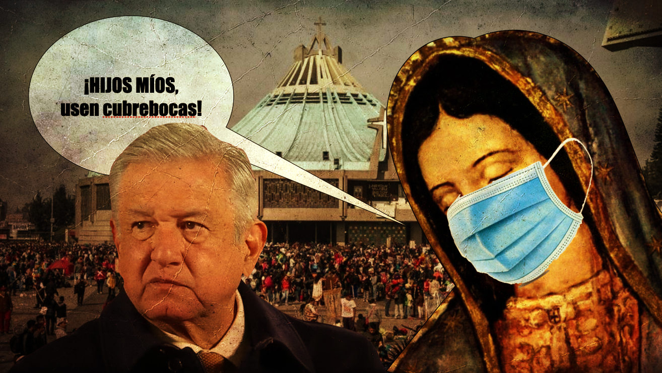 En la conferencia maromera, el presiente López Obrador ya mejor encomendó al pueblo a la Virgen de Guadalupe, porque ellos no impondrán confinamientos en la pandemia, y el pueblo es libre de contagiarse como quiera.