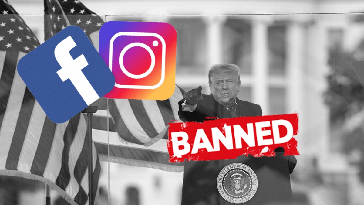 Bloquean cuentas de Trump en Facebook e Instagram