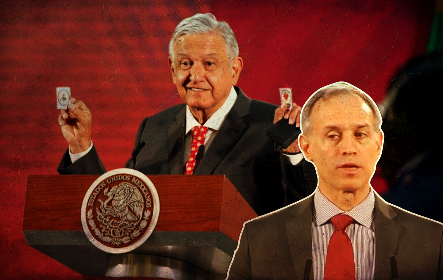 López Obrador se dijo protegido VS la (crisis del) covid-19 gracias a unos “detentes”, y entre otras cosas dijo que "no mentir, no robar y no traicionar ayuda mucho para que no dé el covid" Así minimizó la pandemia el presidente.