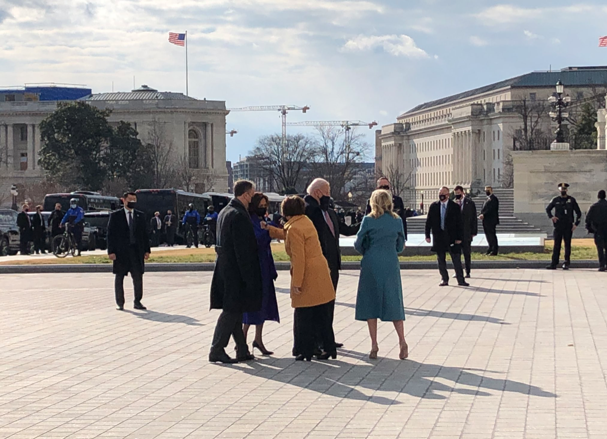 Biden llegó al Capitolio