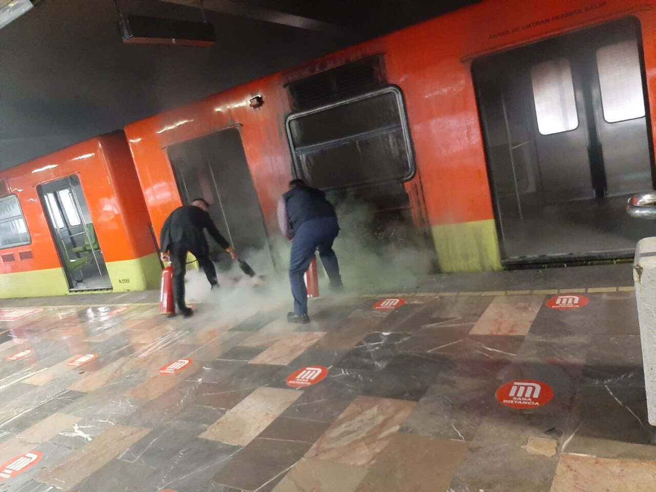 Incendio en el Metro de la CDMX