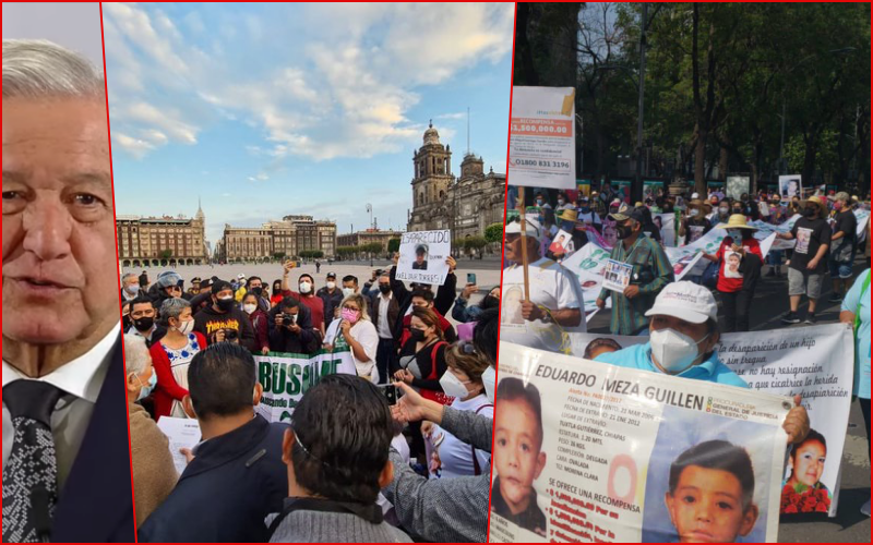 AMLO gozaba la música de Eugenia León mientras madres de personas desaparecidas protestaron frente a Palacio Nacional… las mandaron "al carajo".