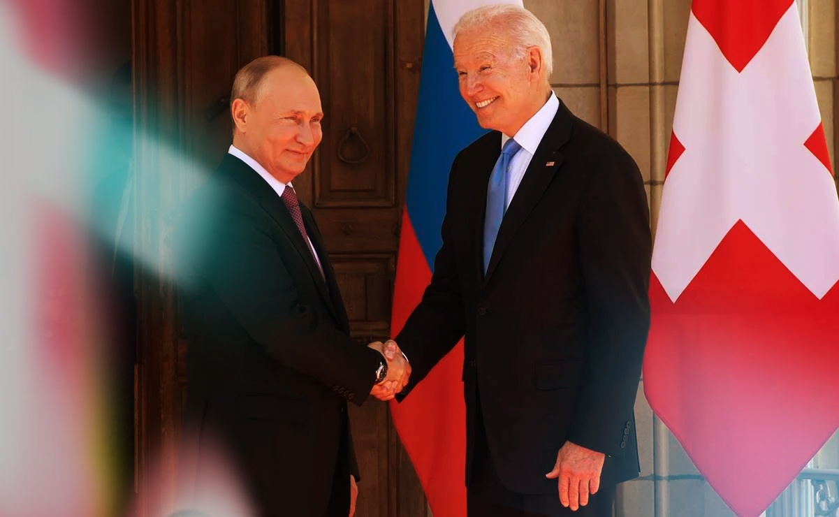 Durante la reunión entre los presidentes Joe Biden y Vladimir Putin, el primero le pregunta qué sentiría si le hackeran el oleoducto…